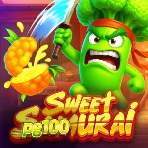 Interface do jogo Sweet Samurai com o personagem Broccoli Samurai